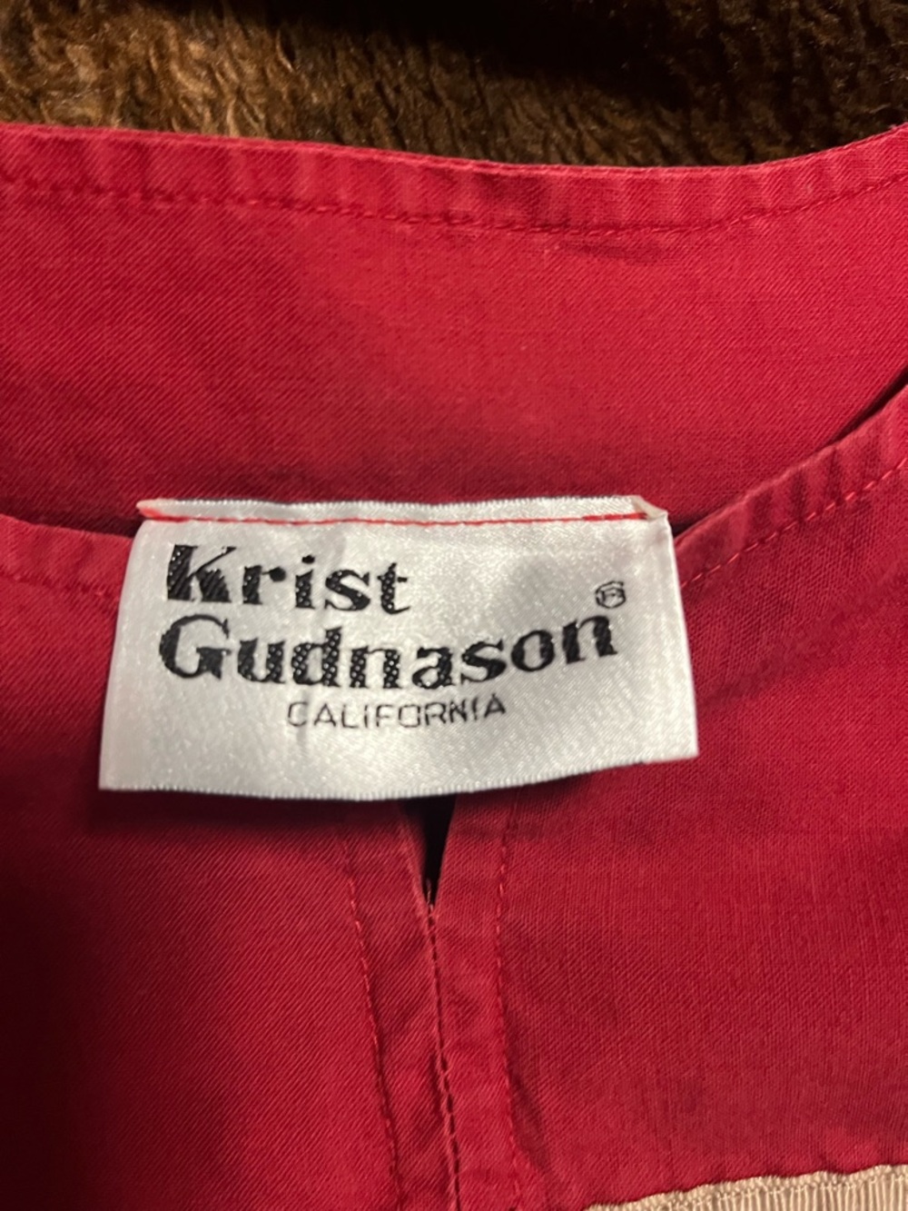 Krist Gudnason horse print patio dress vintage orient - Picture 4 of 7